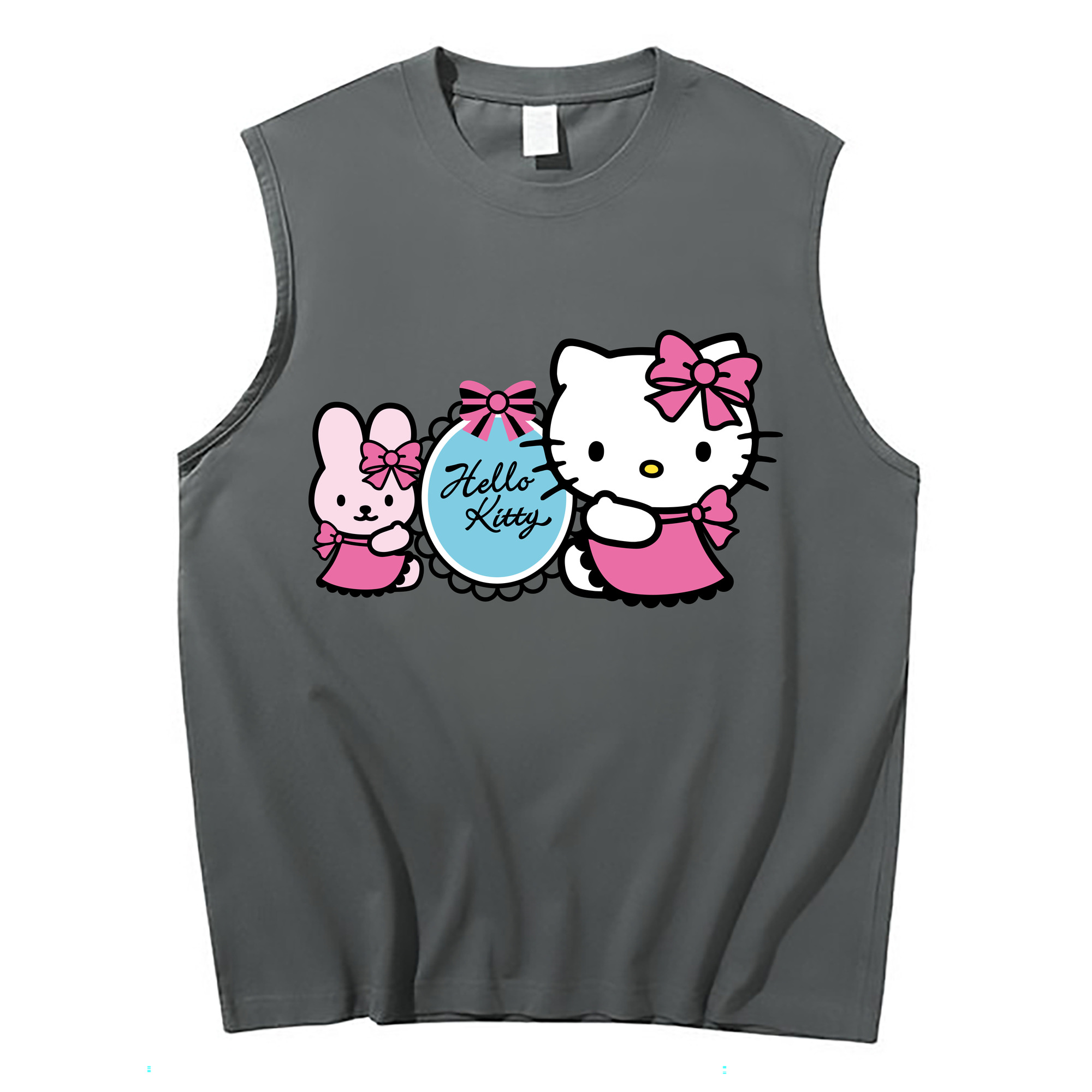 （画像用） Hello Kitty ハローキティ コットン100％タンクトップ（フロントプリント）